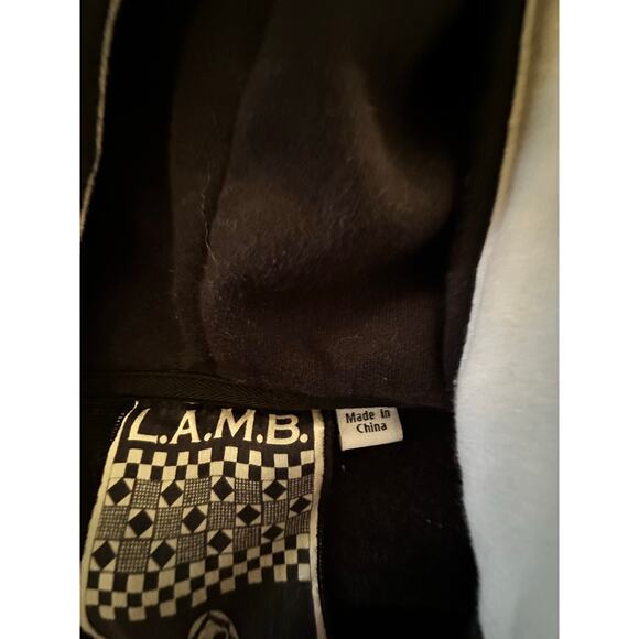 L.A.M.B. by Gwen Stefani Women's Black White Zeppelin 08 Hoodie Jacket Medium - Picture 7 of 9